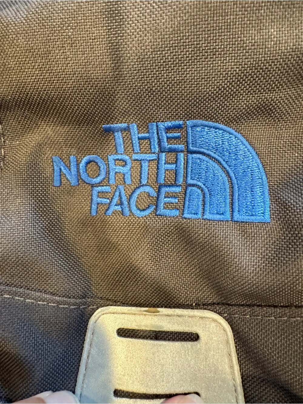 The North Face Rainer Backpack Gray Blue Hiking Laptop Travel School Book Bag